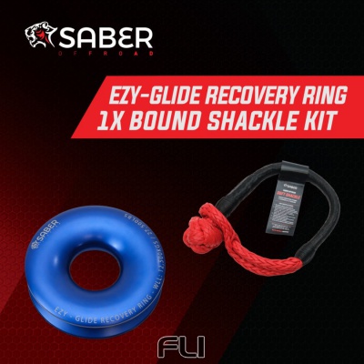 SBR-12BRRK3 Saber Ezy-Glide Recovery Ring + 17K Bound Soft Shackle Kit