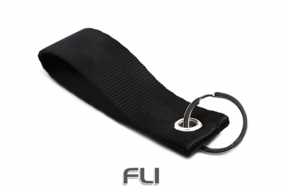 Seat belt strap keychain (Black)