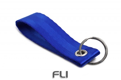 Seat belt strap keychain (Blue)