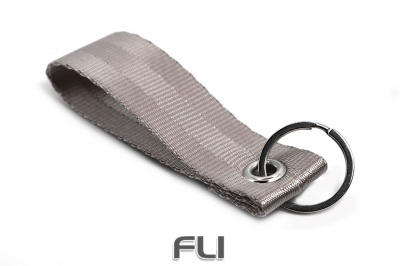 Seat belt strap keychain (Grey)