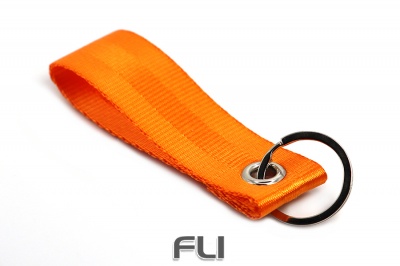 Seat belt strap keychain (Orange)
