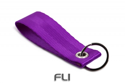 Seat belt strap keychain (Purple)