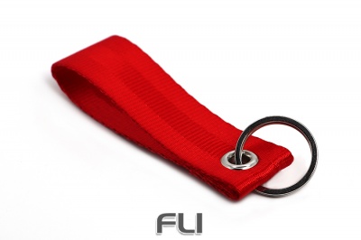 Seat belt strap keychain (RED)