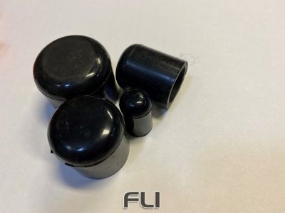 Silicone Plug 12mm Zwart