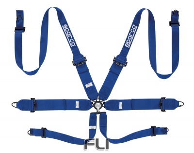 Sparco Racegordel 6-punts Blauw