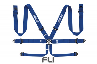 Sparco Racegordel 6-punts Blauw