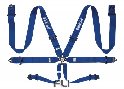 Sparco Racegordel 6-punts Blauw