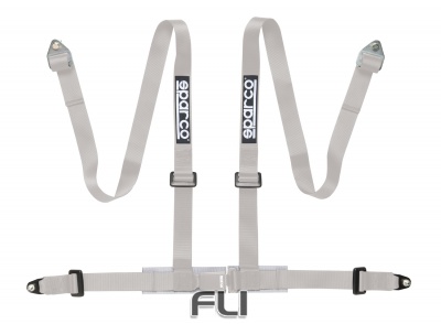 Sparco Racegordel Clubman 4-punts Zilver