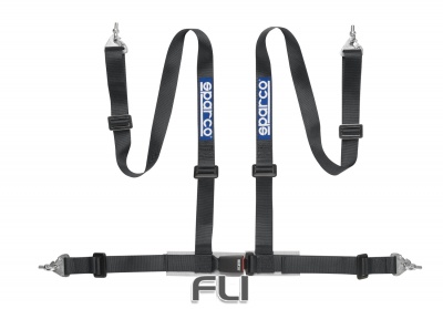 Sparco Racegordel Clubman 4-punts Zwart