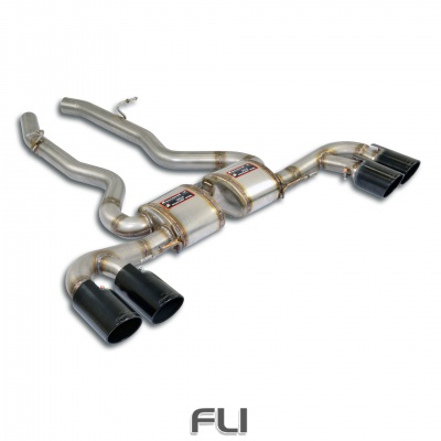 SS049136 - Supersprint Rear exhaust Race Right OO100 + Left OO100 Gun Metal Grey