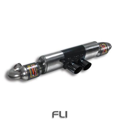 SS244746 - Supersprint Metallic catalytic converter Right - Left + rear exhaust OO90 Gun Metal Grey