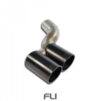 SS247356 - Supersprint Connecting pipe kit Right + Gun Metal Grey endpipe OO90