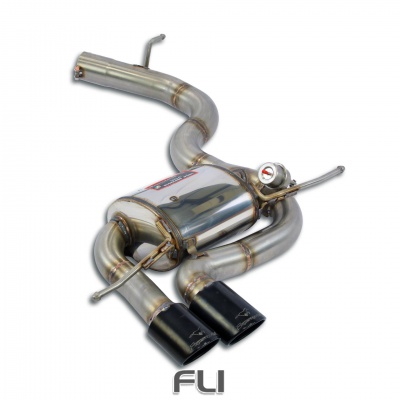 SS329207 - Supersprint Rear exhaust 90x70 Gun Metal Grey with valve