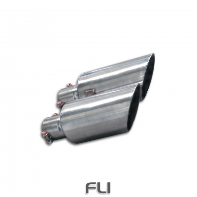 SS350426 - Supersprint Endpipes kit OO120Central exit(For OEM rear bumper)