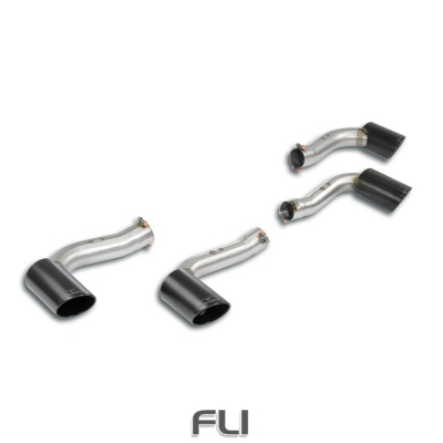 SS350936 - Supersprint Endpipe kit Right OO100 - Left OO100 Gun Metal Grey