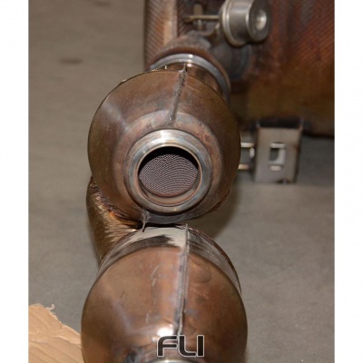 SS351022 - Supersprint Y-Pipe left with metallic catalytic