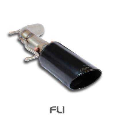 SS402384 - Supersprint Rear pipe Left Gun Metal Grey O120(Muffler delete)