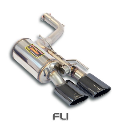 SS451547 - Supersprint Rear exhaust Left Gun Metal Grey, with valve