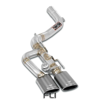 SS451577 - Supersprint Rear pipe left Gun Metal Grey with valve