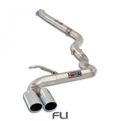 SS522016 - Supersprint Connecting pipe + rear pipe OO80(Muffler delete)