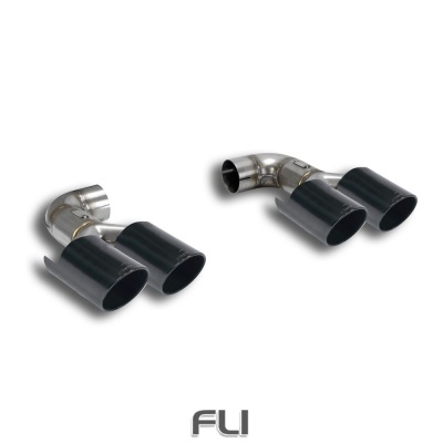 SS522236 - Supersprint Endpipes kit OO90 Right- OO90 Left Gun Metal Grey