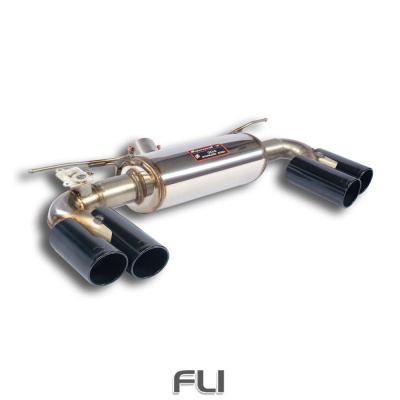 SS523646 - Supersprint Rear exhaust OO80 Right + OO80 Left with valve Gun Metal Grey