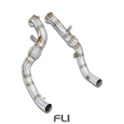 SS526911 - Supersprint Turbo downpipe kit Right - Left (Replaces catalytic converter)Accepts the stock Cat.-Back system