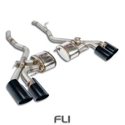 SS527646 - Supersprint Rear exhaust right OO100 - left OO100 Gun Metal Grey, with valves