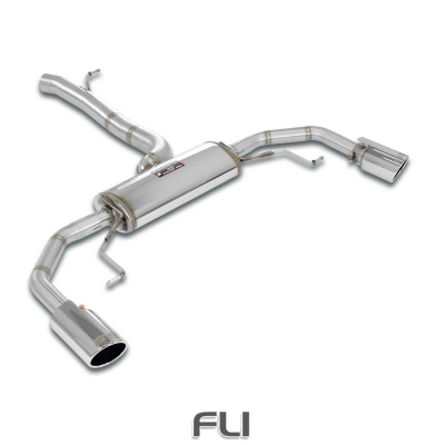 SS528004 - Supersprint Connecting pipe + rear exhaust Right O100 - Left O100