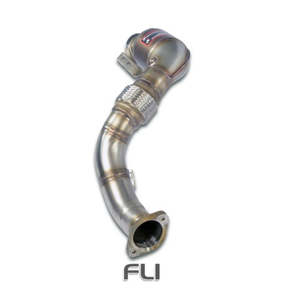 SS528141 - Supersprint Turbo downpipe kit + Metallic catalytic Left(Replaces primary and secondary catalytics)Accepts the stock tertiary catalytics