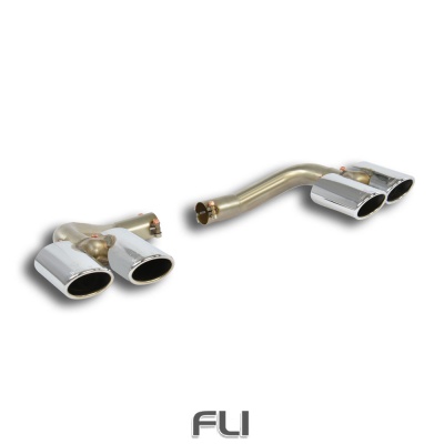 SS722427 - Supersprint Endpipe kit 4 exit ov. 90x60 Right + ov. 90x60 Left (for stock diffuser)