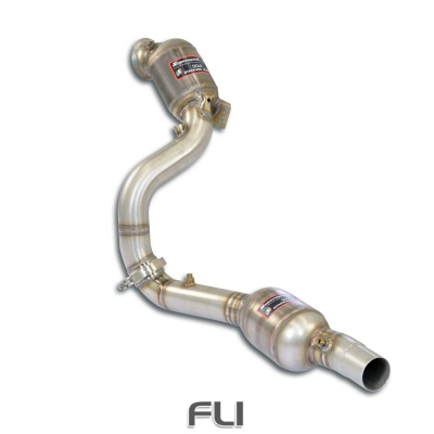 SS724891 - Supersprint Downpipe Left + double metallic catalytic converterWith bungs for the pressure sensor