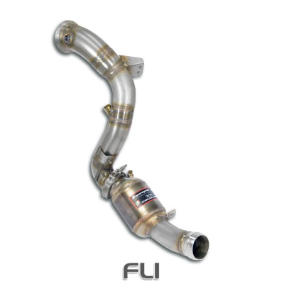 SS725081 - Supersprint Downpipe Left + Metallic catalytic converterDeletes the primary catalytic + GPF