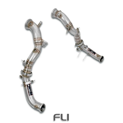 SS725311 - Supersprint Downpipe kit Right + Left(Replaces catalytic converter + GPF)With bungs for the pressure sensor / EGT