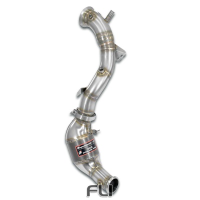 SS725381 - Supersprint Downpipe Left + Metallic catalytic converter(Replaces pre-catalytic converter + GPF)With bungs for the pressure sensor / EGT