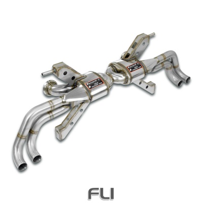 SS768334 - Supersprint Rear exhaust Racing Right - Left 4 exits(Deletes the stock, secondary catalytics - fits to the stock endpipes)-14,0 Kg