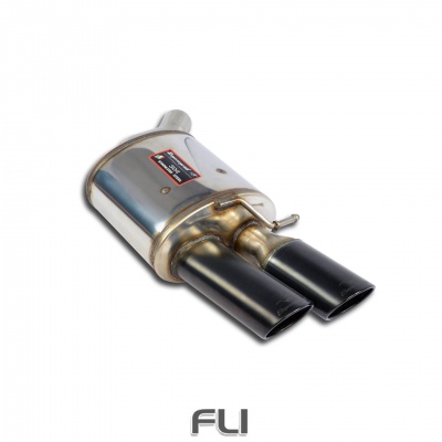 SS769637 - Supersprint Rear exhaust Left 100x75 Gun Metal Grey