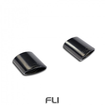SS776245 - Supersprint Oval endpipe kit Right + Left 145x95 Black