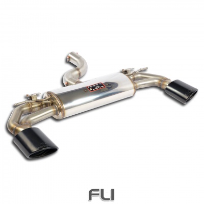 SS776945 - Supersprint Rear exhaust with valves right - left 145x95 Gun Metal Grey