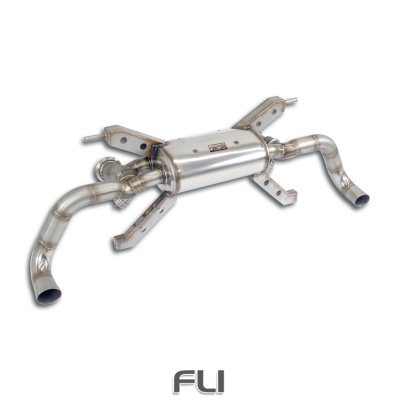 SS778654 - Supersprint Rear exhaust with valves Right - Left Suono Variabile (Deletes the stock, secondary catalytics - fits to the stock endpipes)