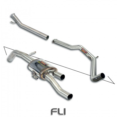 SS805320 - Supersprint Cat.-Back - Body Kit Package, with Racing rear muffler