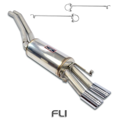 SS840307 - Supersprint Centre pipes kit + rear exhaust, oval tips 90x70