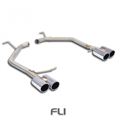 SS916316 - Supersprint Rear pipes RightOO80 - LeftOO80(Muffler delete)