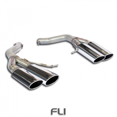 SS982317 - Supersprint Rear pipes Right 100x75 - Left 100x75(Muffler delete)