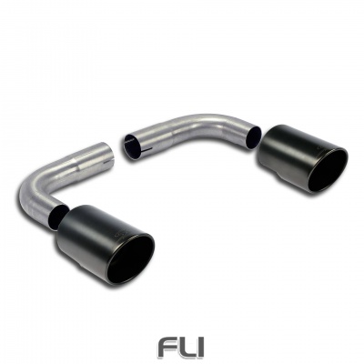SS986644 - Supersprint Endpipe kit RightO100 - LeftO100 Gun Metal Grey