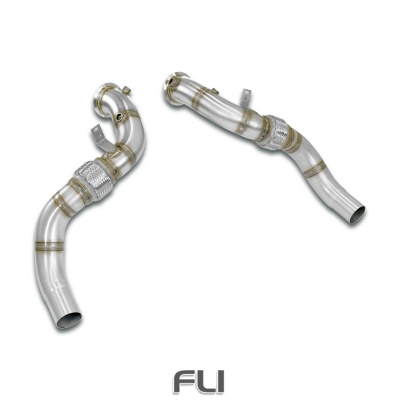 SS989711 - Supersprint Turbo downpipe kit Right - Left (Replaces catalytic converter)Accepts the stock Cat.-Back system