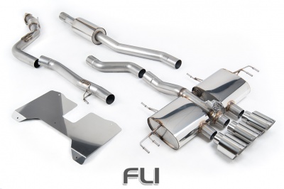 SSXHO284 - 3.0 inch Part Resonated (Road+) Valved Catback with GT-115 Polished Trims