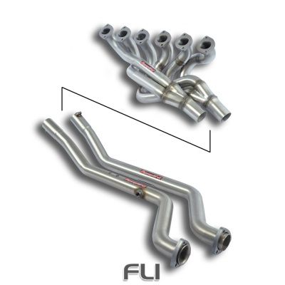 Supersprint - Manifold + connecting Pipes Stainless steel - (Left Hand Drive)