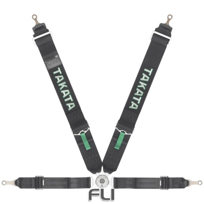 Takata Racegordel 4-punts Race 4 Bolt Zwart