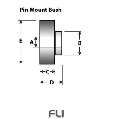 UNIVERSAL SHOCK BUSH WITH SPIG SPF2724K